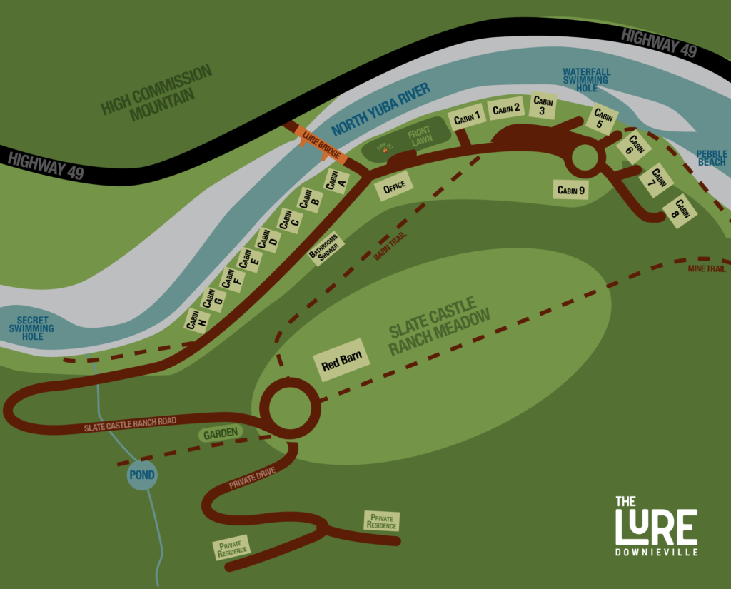 The Lure Resort Map of the property